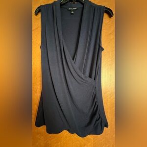 41 Hawthorn Deep Blue Draped Blouse